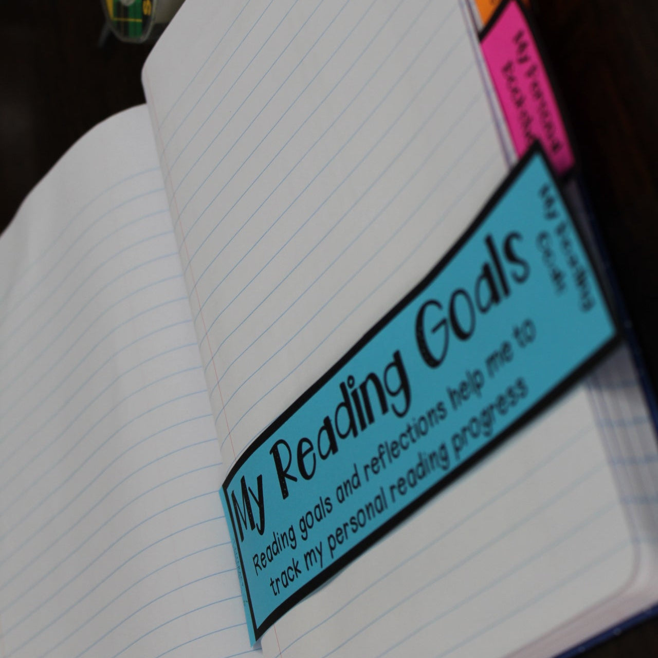 Readers Notebook Tabbed Dividers