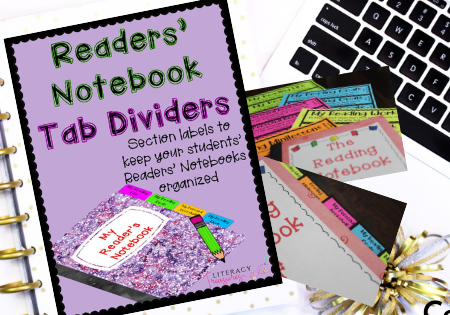 Readers Notebook Tabbed Dividers