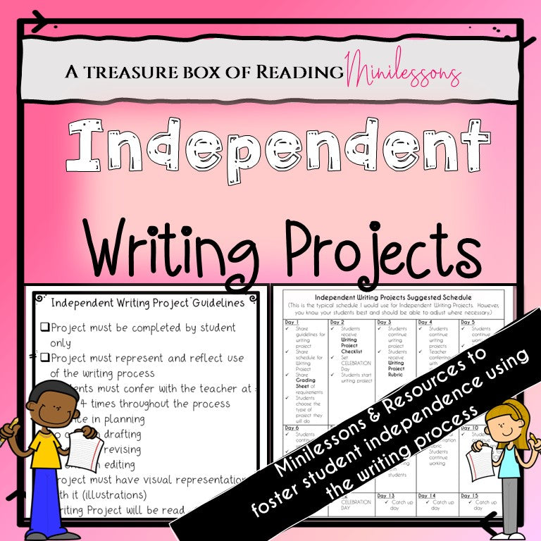 Independent Writing Projects | Checklists Rubrics and Grading Sheets