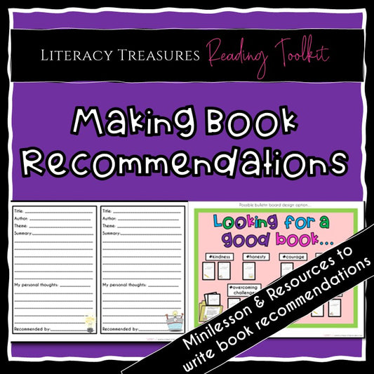 Reading Toolkit: Making Book Recommendations Minilesson