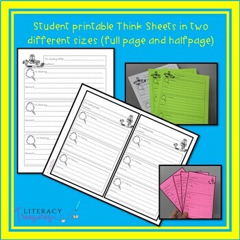 Stop & Jot to Show Reading Comprehension & Thinking Minilessons--Reading Toolkit