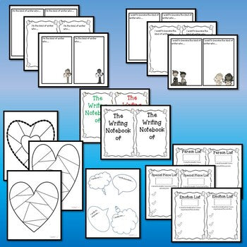 Writer's Notebook--Printables to Launch Student's Writing Notebooks