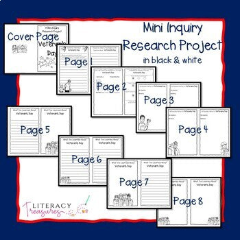 Veterans Day Mini Inquiry Research Project Guide