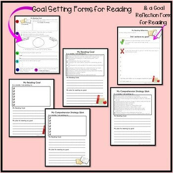 Reading Goal Writing || Guided Steps and Forms for Student Written Reading Goals