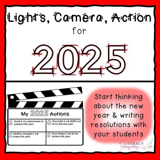 New Year's 2025 Resolutions and Action Steps Activity