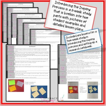Introducing the Inquiry Process -- A Collection of Reading Minilessons