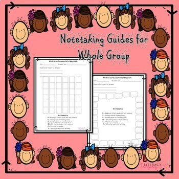 Discussion Rubric and Notetaking Guides for Student Discussions