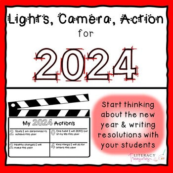 New Year's 2024 Resolutions and Action Steps Activity